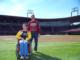 Nate Bell and dad at FSU baseball fan day